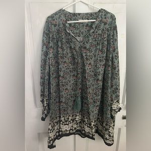 Natural life rayon dress XL